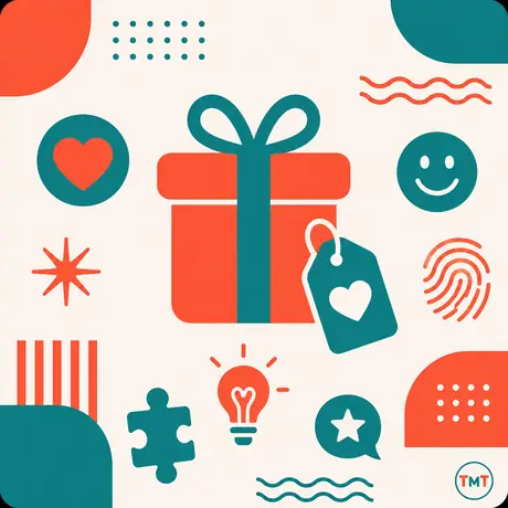 Playful icons representing personality gifts