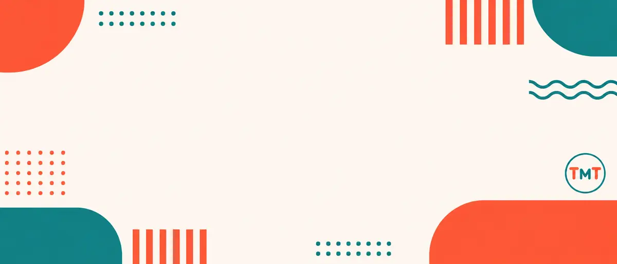 That’s My Thing coral and teal geometric brand pattern